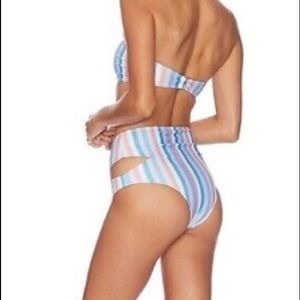 BEACH RIOT high rise swim bottoms cutout